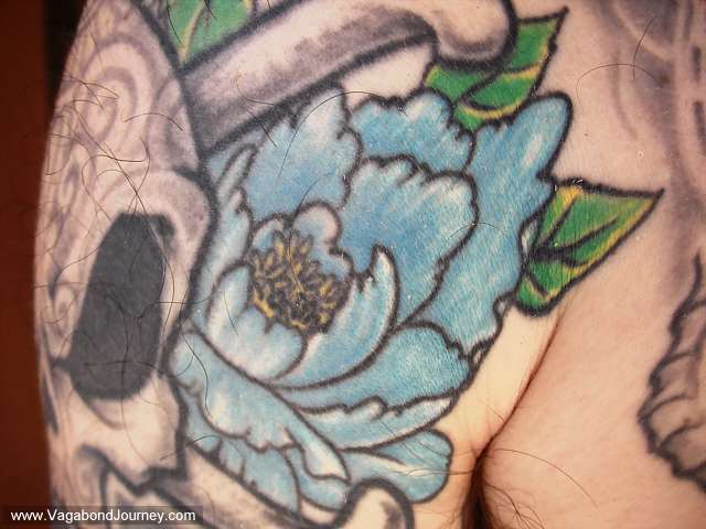 flower tattoo pictures. Tribal flower tattoos have