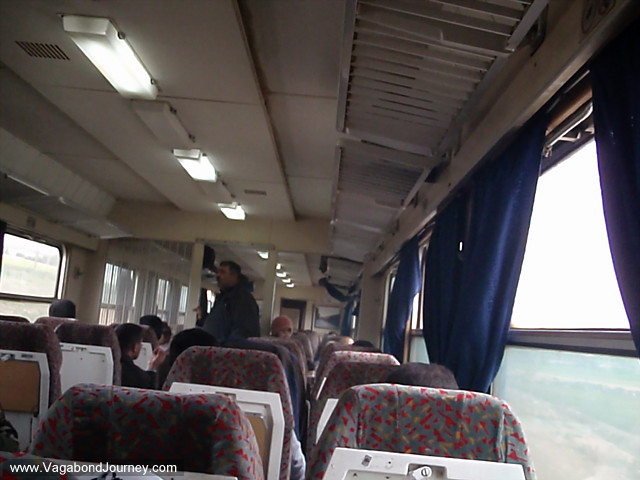 inside third class coach of a syrian train
