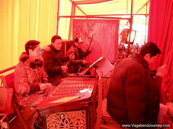Chinese opera musicians