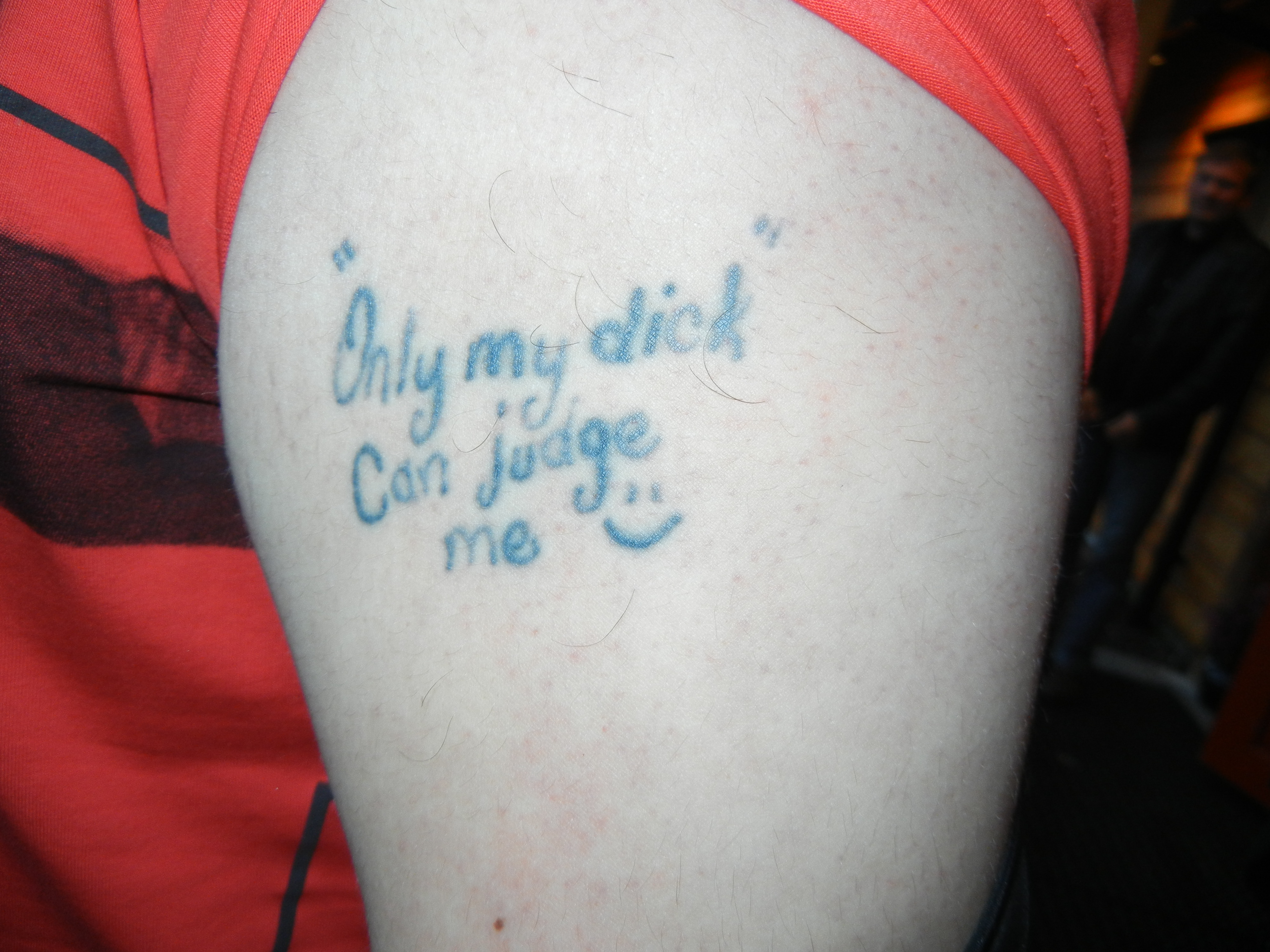 dick can judge me tattoo