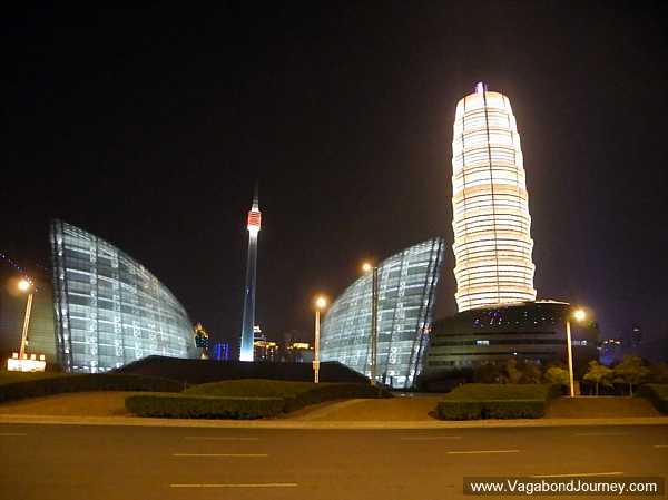 Zhengdong CBD at night