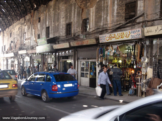 man shopping in damascus, syria