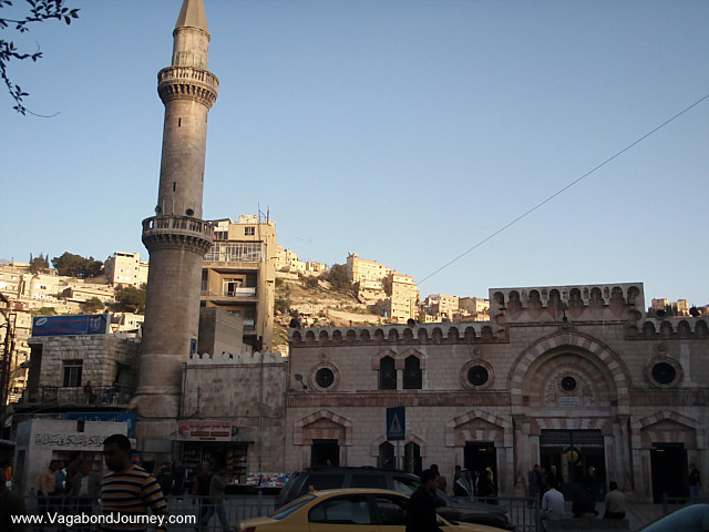 minaret of mosque in amman