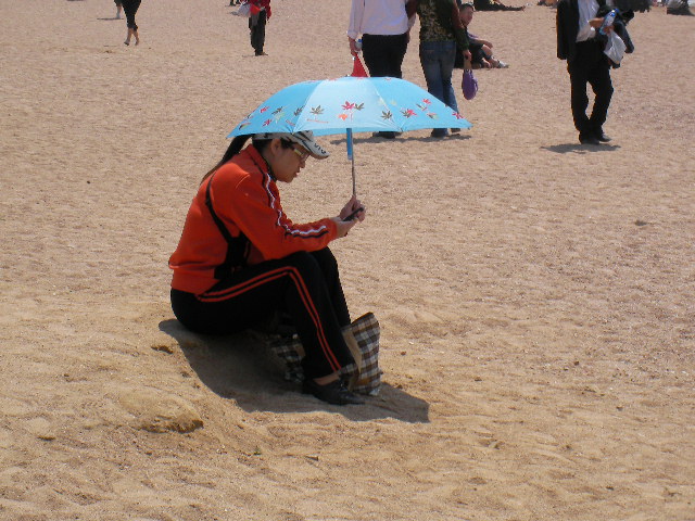 chinese woman beach