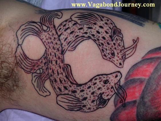 tattoo in china of tibetan fish